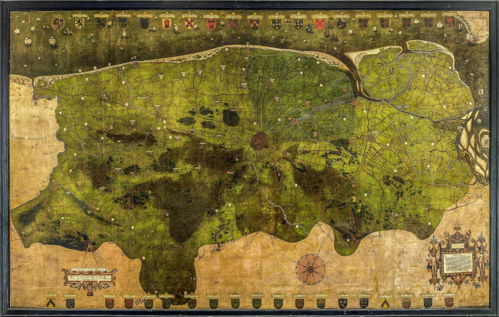 Afbeelding van de kaart van Pieter Pourbus